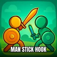 Man Stick Hook - Stickman Warriors game